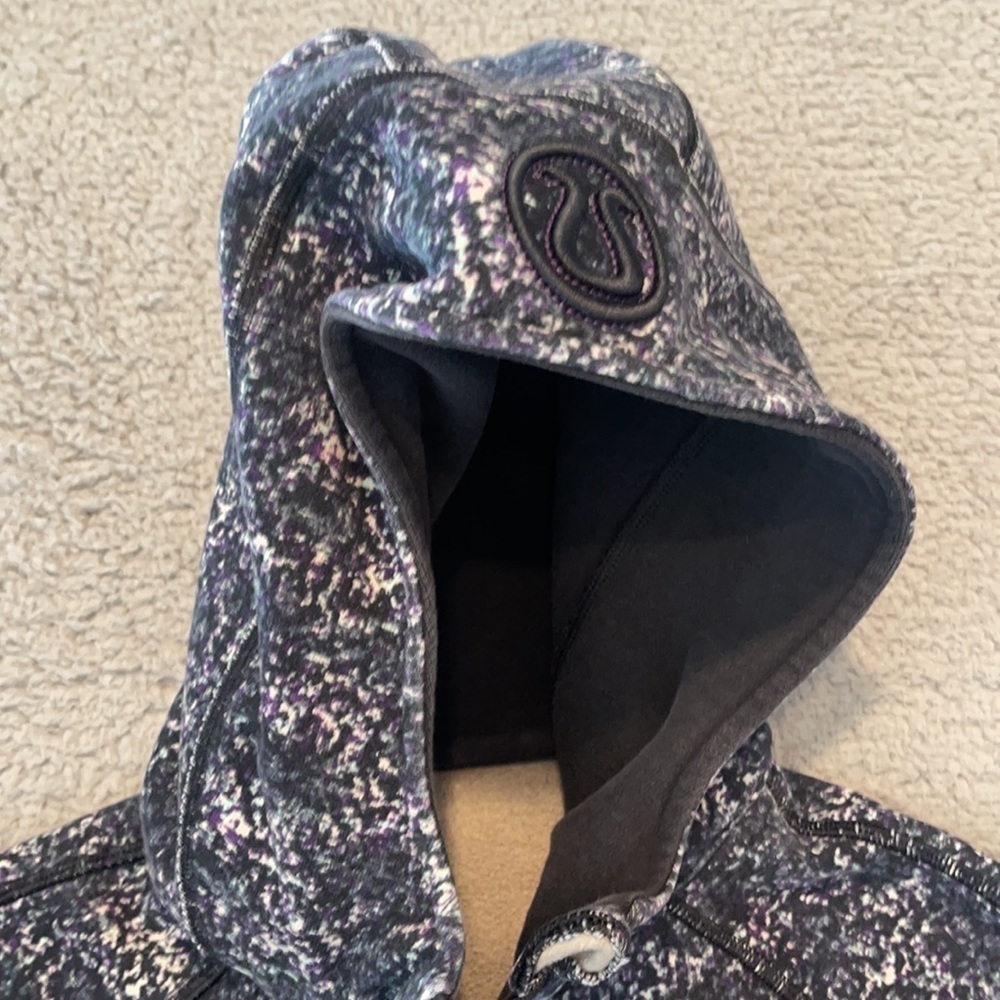 Lululemon Jacket Remix Scuba Heavy Cotton Full Zip Hoodie Galaxy sz  4/S vintage - Picture 4 of 8
